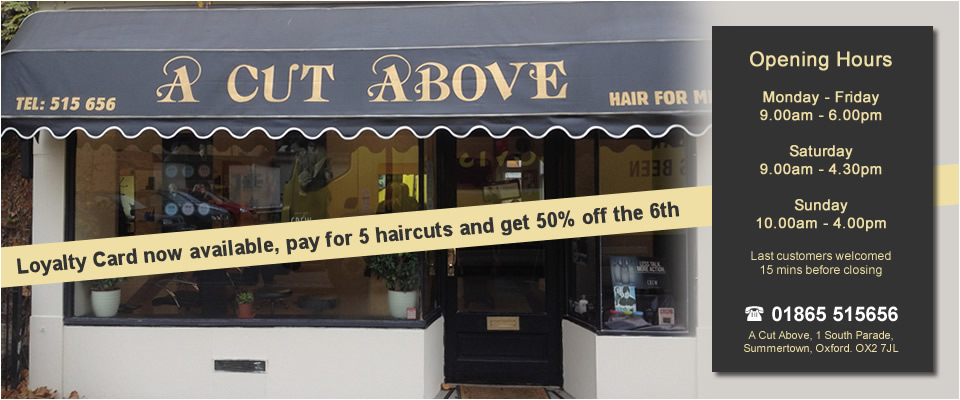 A Cut Above Shop Front